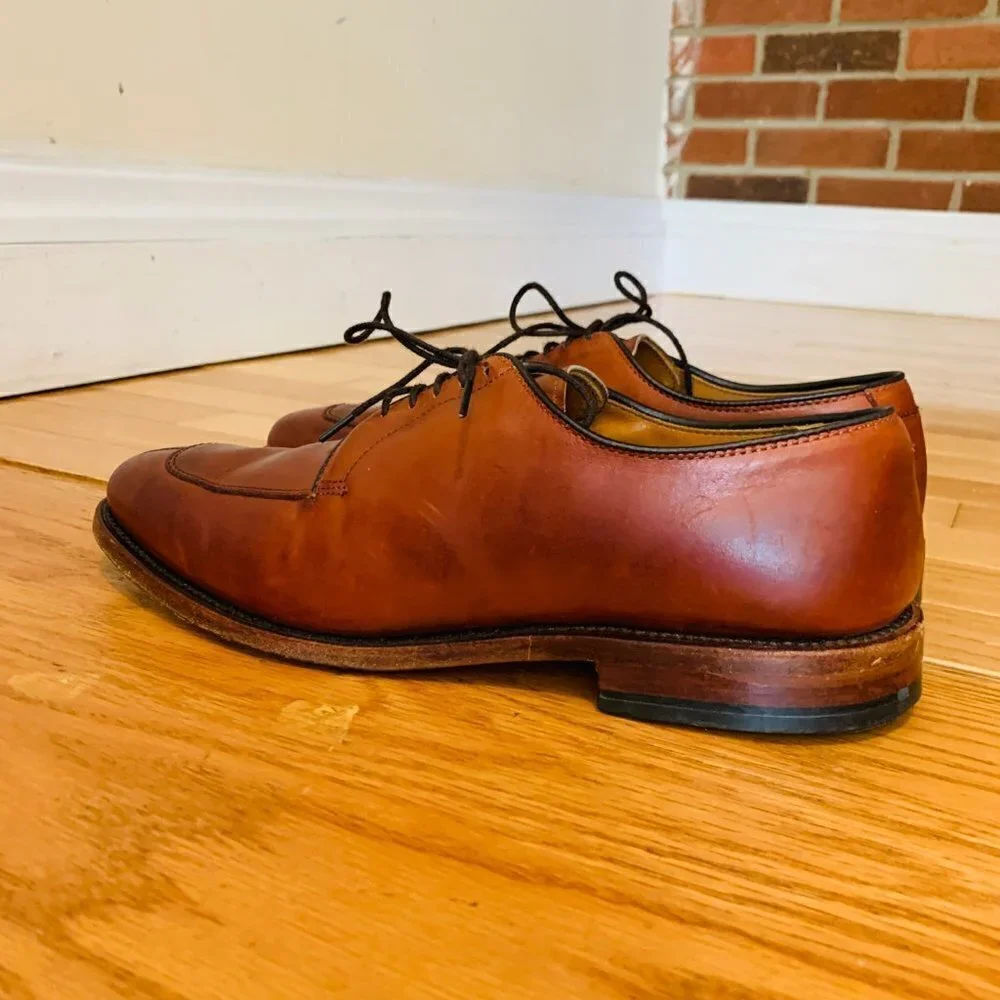 Allen Edmonds Mens Delray Oxford Leather Dress Shoes Size 7.5 D